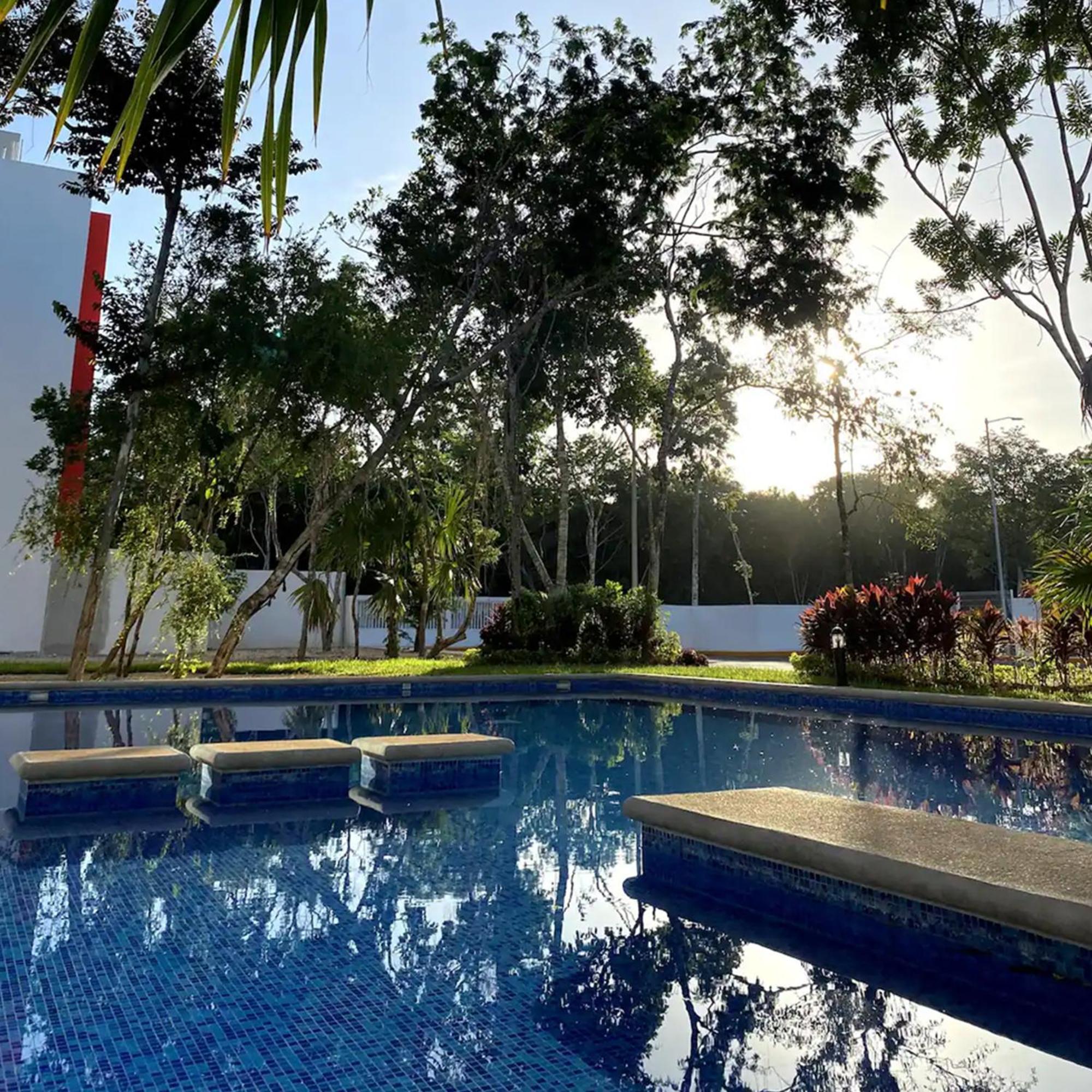 Bonito Departamento En Privada Con Alberca Apartment Cancun Exterior photo